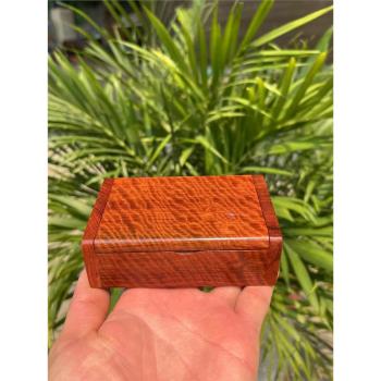 紅木盒子首飾盒緬甸花梨木大果紫檀實木質盒子煙盒名片盒收納盒