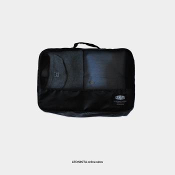 LEONIKITA 尼龍黑色旅行收納包組合口罩袋護照袋電源線收納包