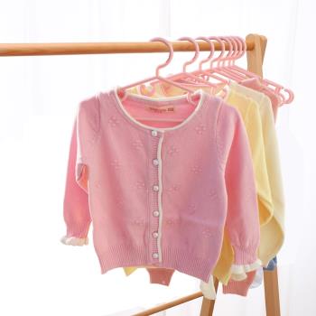 衣架兒童加粗寶寶塑膠衣撐掛衣服架嬰兒新生兒晾衣架小孩衣架防滑