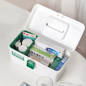日本進口家庭醫藥箱宿舍多功能小型藥箱儲物箱子家用便攜式急救箱