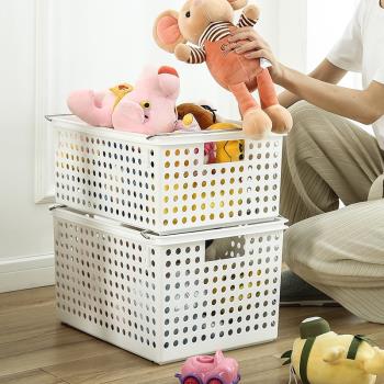 霏睿兒童玩具收納箱家用寶寶整理筐積木毛絨娃娃儲物箱臟衣簍籃子