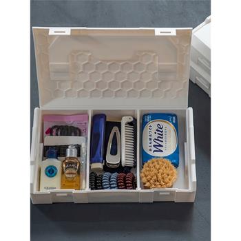 日本puebco手提工具箱DIY收納盒儲物箱零件玩具雜物整理可堆疊