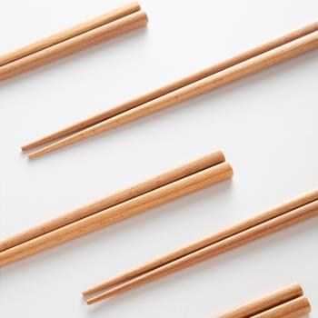 日式櫸木筷子實木尖頭原木筷子出口木筷子櫸木筷