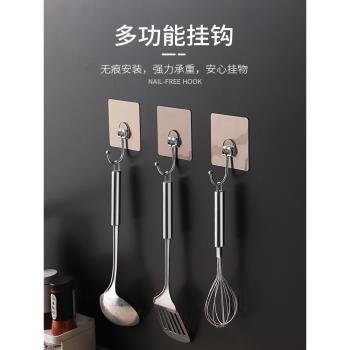 強力浴室吸盤掛鉤黏膠壁掛無痕粘鉤創意衣帽鉤臥室廚房墻壁掛鉤架