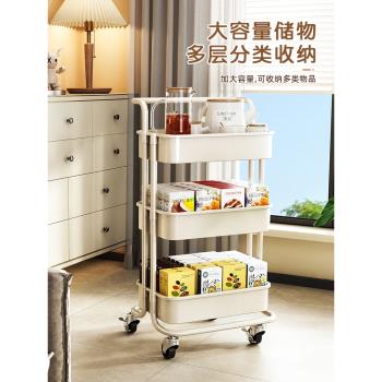 小推車置物架落地多層廚房移動零食浴室衛生間嬰兒臥室收納儲物架