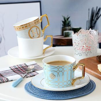 骨瓷咖啡杯高檔精致女士歐式下午茶紅茶杯碟勺套裝網紅英式輕奢