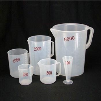 塑料PP量杯 冷水壺 帶刻度計量杯100/250/500/1000/2000/5000ML