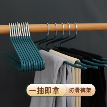 褲架家用無痕掛褲子專用衣架晾曬Z形2字褲掛衣櫃收納神器鵝型加粗