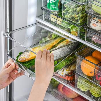 日式冰箱專用保鮮盒家用果蔬收納盒帶蓋廚房水果蔬菜食品分格無蓋