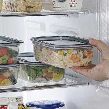 inomata日本進口帶蓋保鮮盒冰箱食物收納盒剩菜剩飯盒微波便當盒