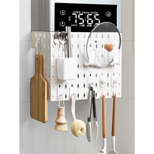 天燃氣管道熱水器遮擋罩廚房收納架洞洞板裝飾擋板管線遮丑壁掛式