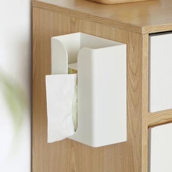 網紅紙巾抽紙盒北歐ins家用廚房客廳創意廁所壁掛免打孔餐巾紙盒