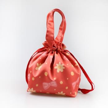 totu蝴蝶結便當包 原創環保可愛時尚手提抽繩束口飯盒袋便當包