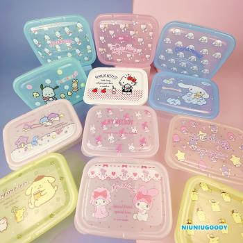 日本sanrio三麗鷗美樂蒂KITTY雙子星PP食物保鮮盒飯盒便當盒收納
