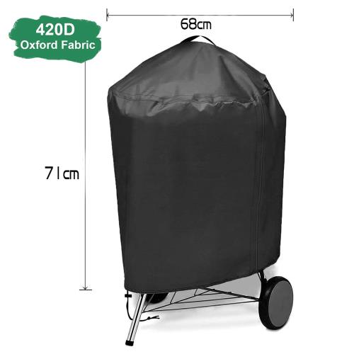 BBQ罩 家具罩戶外烤爐罩防雨水防塵遮陽圓形燒烤罩布跨境蘋果烤爐