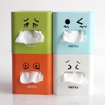 創意簡約卷紙筒抽紙盒卷紙盒客廳家用桌面捲筒紙盒塑膠可愛紙巾盒