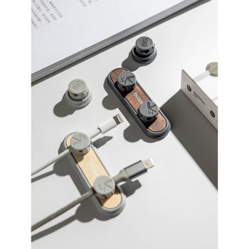 bcase磁吸理線器數據線收納扣整理桌面固定器車載束線器集線夾扣