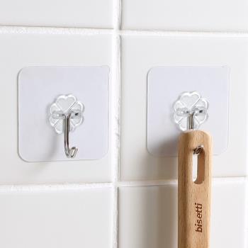 透明粘貼掛鉤無痕門后粘膠掛勾廚房衛浴墻壁強力免釘魔力貼粘鉤