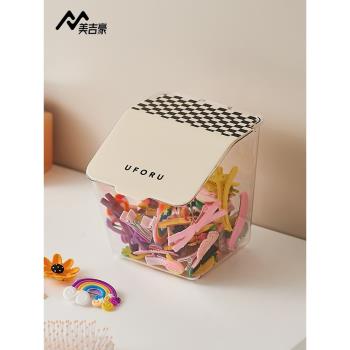 兒童發飾收納盒掛墻式女童抓夾寶寶頭飾發繩發圈皮筋發夾首飾品盒