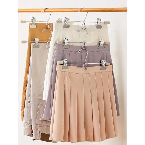 可單掛可疊掛 多功能無痕褲架 家用衣柜收納神器 多層裙夾 褲夾子