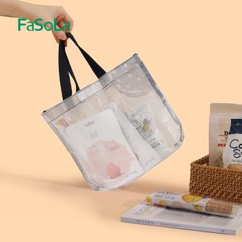 日本FaSoLa折疊購物袋大容量便攜環保袋超市購物時尚外出手提袋