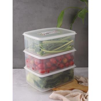 日本進口保鮮盒冰箱專用魚蔬菜水果盒可微波加熱雞蛋餃子盒大容量