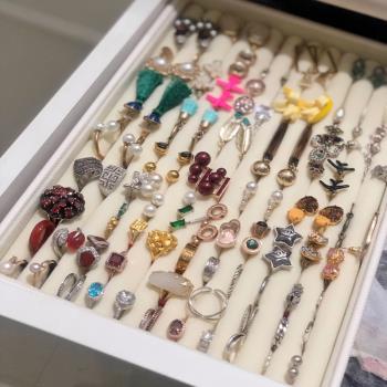 首飾盒日式大容量珠寶收納多層DIY飾品展示托盤戒指耳環手鐲少女