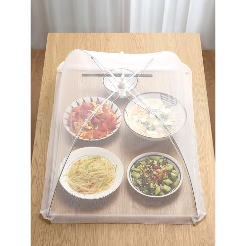 飯菜罩防蒼蠅蓋菜罩透氣家用神器大號防塵折疊餐桌罩剩菜食物飯罩