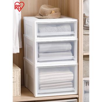 愛麗思收納箱 家用透明抽屜式衣柜內愛麗絲BC500環保塑料大收納盒