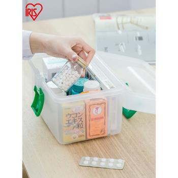 日本愛麗思IRIS家庭醫藥箱盒子多層小號衛生愛麗絲應急塑料儲藥箱