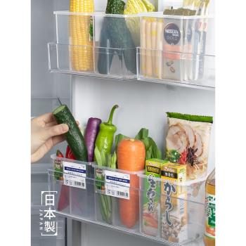 日本進口冰箱側門收納盒廚房食品級側面儲物分格盒門上分裝整理盒