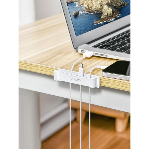 桌面理線器數據線收納收線充電線路整理扣固定器電腦線網線固線夾