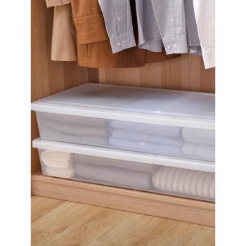 日本愛麗思IRIS 床底整理箱加厚食品級 愛麗絲衣服衣物床下收納箱