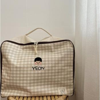 韓國ins兒童幼兒園被子收納袋被褥行李衣服手提袋整理搬家打包袋