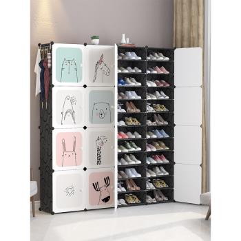 簡易鞋柜超大容量塑料多層收納神器宿舍家用門口防塵經濟型鞋架子