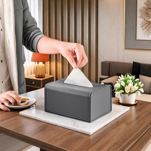 紙巾盒客廳高檔輕奢創意北歐臥室高級感餐桌面巾紙盒辦公室抽紙盒