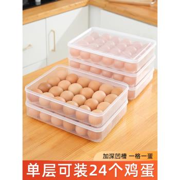 雞蛋收納盒家用冰箱用食品級保鮮放雞蛋的盒子防摔裝蛋盒蛋格筐托