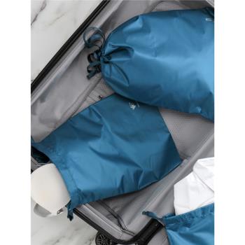 束口袋三件套輕便旅行衣物收納袋套裝便捷抽繩防潑水臟衣服分類包