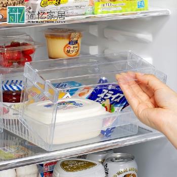 日本進口冰箱整理神器收納支架冷藏分層分隔板置物架內隔層收納架