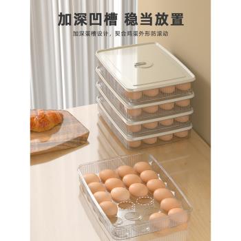 雞蛋收納盒冰箱用食品級保鮮專用放雞蛋的盒子防摔裝蛋盒蛋格筐托