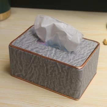 紙巾盒客廳高檔輕奢現代創意茶幾紙抽家用桌面ins餐桌餐巾抽紙盒