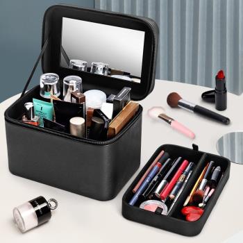 2023新款化妝箱大容量簡約跟妝手提化妝包便攜旅行化妝品收納盒女