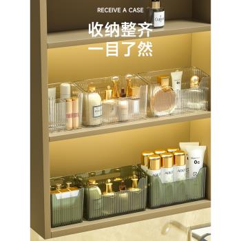衛生間鏡櫃收納盒子梳子梳妝臺置物架化妝品護膚品分格浴室櫃壁掛