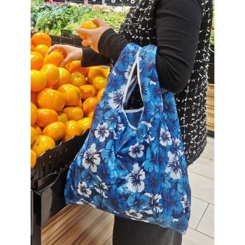 卡通牛津布便攜可折疊購物袋時尚環保收納袋大容量防水禮品廣告袋