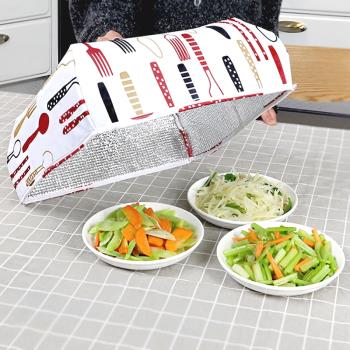 小號水果保溫菜罩家用蓋飯菜保溫罩防塵保溫折疊菜罩食物餐桌罩
