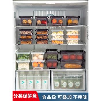 食品級冰箱收納盒家用專用蔬菜雞蛋分裝密封整理盒家用廚房保鮮盒