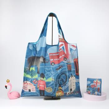 新款韓版春卷包可折疊旅行購物袋大容量收納包超市買菜便攜購物袋