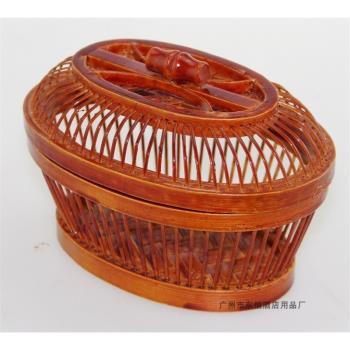 古典 宮廷風個性創意收納盒茶葉盒 耗品盒一次性茶包盒竹編工藝品