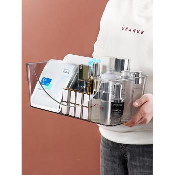 多功能桌面化妝品面膜收納盒大容量家用衛生間梳妝臺護膚品置物架