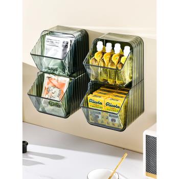 輕奢透明亞克力茶包收納盒茶水間吧臺膠囊咖啡零食桌面壁掛置物架